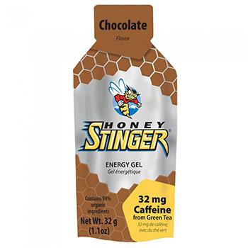 HONEY STINGER ENERGY GEL ORGANIC CHOCOLATE CAFFEINATED 24x32g PACKETS