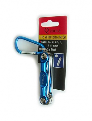 Qtool Portable Hex wrench 7 sizes bicycle tool