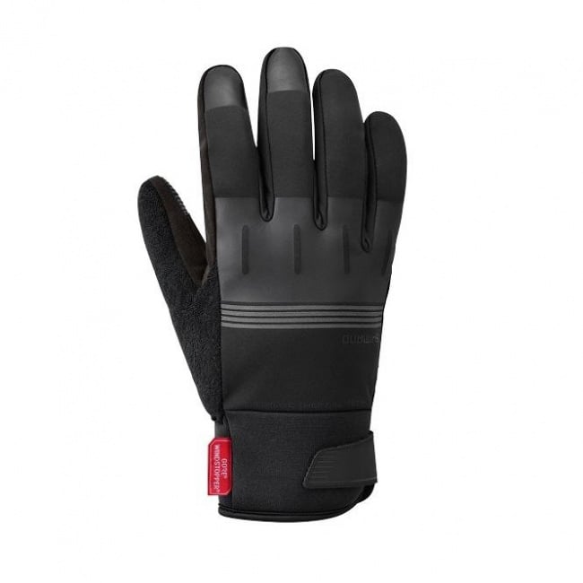 Shimano Windstopper Thermal Reflective Gloves-Black