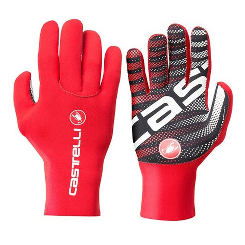 Red Brand New Castelli Scalda Winter Gloves Size Small 