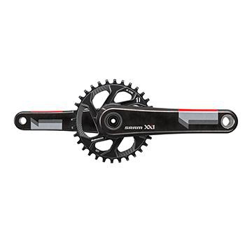 Sram XX1 Carbon GXP 1x11 Sp 170mm Q156 Crankset Red