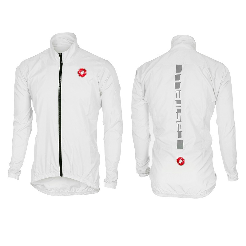 Castelli SQUADRA ER Jacket Lightweight Windproof Cycling Wind/Rain Shell BLACK 