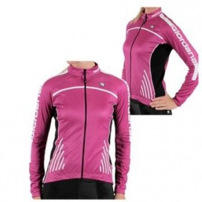 Giordana Womens Silverline Long Sleeve Cycling Jersey Pink