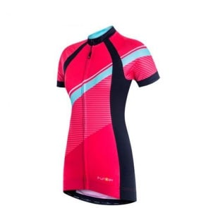 Funkier Luciana Womens Short Sleeve Cycling Jersey Coral