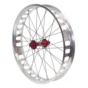 Anvil Completed Wheel Set Front 150mm TX Red Hub 26inch 100Rim Silver