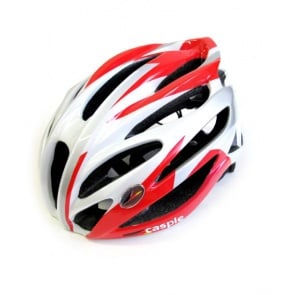 Caspie Super Light Cycling Helmet R-91 Wide Fit White Red