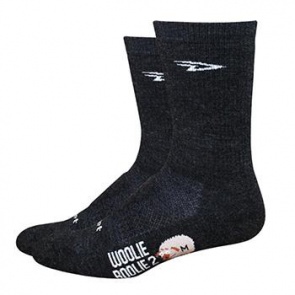 Defeet Woolie Boolie 6" D-Logo Charcoal Socks