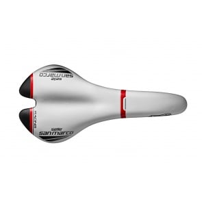 Saddle SSM Aspide Full-Fit Racing Narrow Wht/Blk/Red