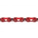 KMC X9 bicycle chain 9speed red black 