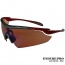 Briko Endure Pro Cycling Goggles Sunglasses Gun Metal Red
