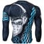 Btoperform Rock You Blue Full Graphic Compression Long Sleeve Shirts FX-141B